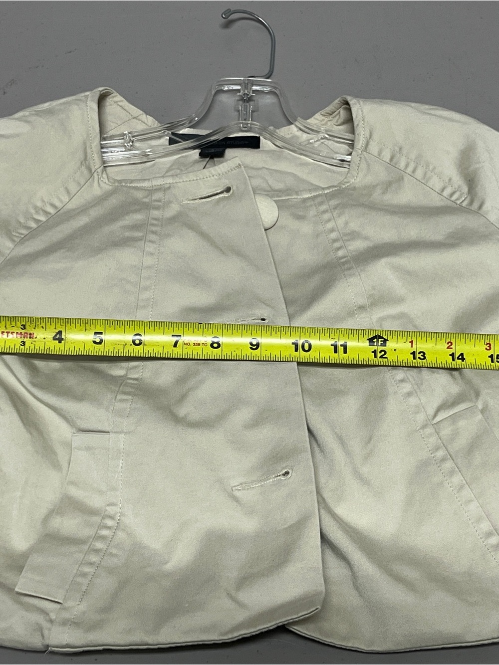 Express Cream Button-Front Kids Jacket - Picture 3 of 11
